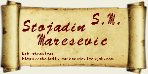 Stojadin Marešević vizit kartica